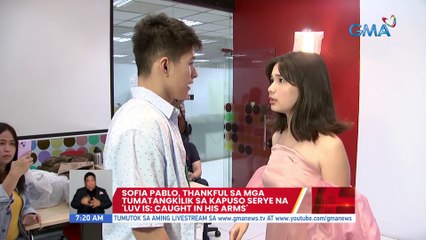 Sofia Pablo, Thankful sa mga tumatangkilik sa Kapuso serye na 'Luv Is: Caught In His Arms' | UB
