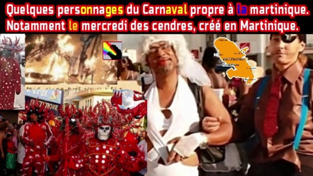 CARNAVAL MARTINQUE ♕ quelques personnages du carnaval, propre à la Martinique.