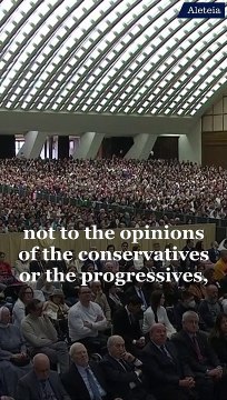 Pope Francis reminds us that the Gospel is not an ideology. Many of us needed to hear this today!