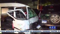 Fuerte accidente vial deja pérdidas materiales en barrio La Granja de la capital