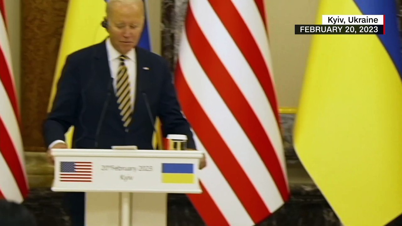 Hear what Biden said during unannounced visit to Kyiv