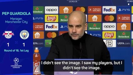 Guardiola staying silent on City penalty incident at Leipzig