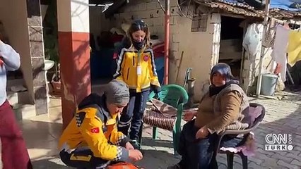 Evde sağlık hizmeti deprem sonrası da devam ediyor