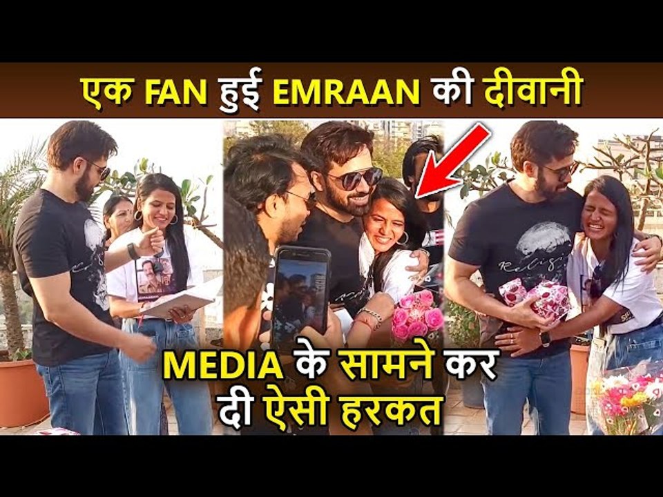 A CRAZY Female Fan HUGS Tightly To Emraan Hashmi, Says 'I LOVE YOU' In Front Of The Media