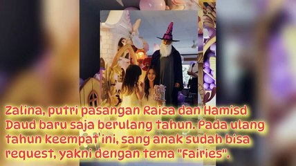 Potret Ultah Zalina Putri Raisa dan Hamish Daud, bertemakan Fairie, Hamish menjelma jadi Penyihir