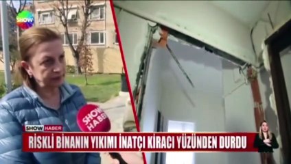 Çürük raporu verilen binadan çıkmayı reddetti, savunması pes dedirtti