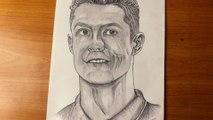 Ronaldo pencil sketch draw ||    Cristiano Ronaldo pencil art