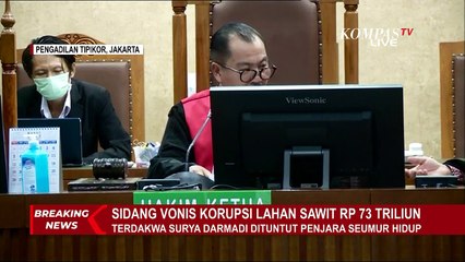 Surya Darmadi, Terdakwa Korupsi Lahan Sawit PT Duta Palma Jalani Sidang Vonis