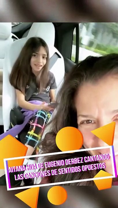 AITANA HIJA DE EUGENIO DERBEZ CANTANDO LAS CANCIONES DE SENTIDOS OPUESTOS