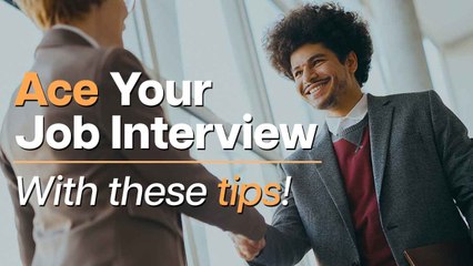 4 simple tips you can do to ace that job interview!