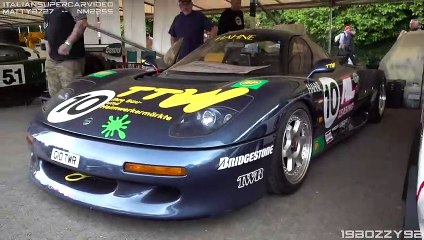 Jaguar XJR-15 Race Car V12 Engine Warm Up - Sound in action during 2022 Festival of Speed-