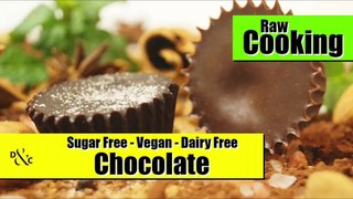 Raw Vegan Chocolate Recipe - Dairy Free, Sugar Free, Gluten Free - Delicious!