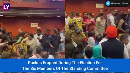 AAP VS BJP: Midnight Ruckus At Delhi Civic Body Delays Standing Committee Elections; Councilors Hurl Water Bottles On Each Other