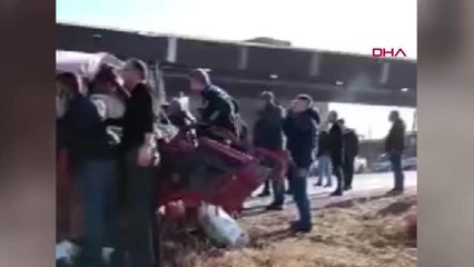 Ankara'da iki minibüs çarpıştı: 1 ölü, 3 yaralı
