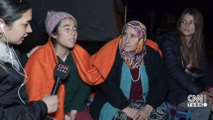 Depremzede aileye konteyner yardımı