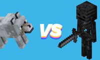 Minecraft 100 wolfs VS 100 wither skeletons EPIC BATTLE 