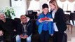 Depremzede Buğra'ya Milletvekili Gökcan'dan sürpriz doğum günü pastası