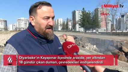 Deprem sonrası yerin altından çıkan duman 18 gündür tütüyor!