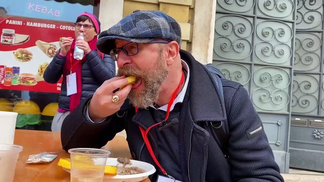 Bigolada di Castel d'Ario, tutti in fila per l' amatriciana di magro : l'assaggio vale l'attesa