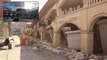 Tarihi Şire Pazarı depremde yıkılınca tonlarca kayısı enkaz altında kaldı