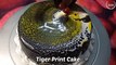 Tiger Print Cake Recipe | Glaze Cake | Leopard Print Cake | Mirror Glaze Cake | Easy Decoration |