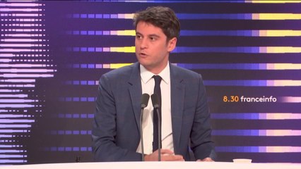 Enseignante tuée, Total, chèque carburant, retraites, fraude fiscale... Gabriel Attal invité du "8h30 franceinfo"