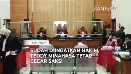 Sudah Diingatkan Hakim, Teddy Minahasa Tetap Cecar Saksi dengan Nada Tinggi!
