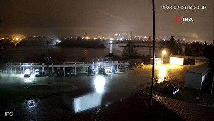Depremin yeni görüntüleri ortaya çıktı! İşte o an!