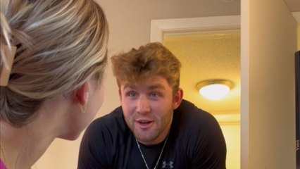 Wife's pregnancy announcement leaves loving husband shocked with happiness and excitement