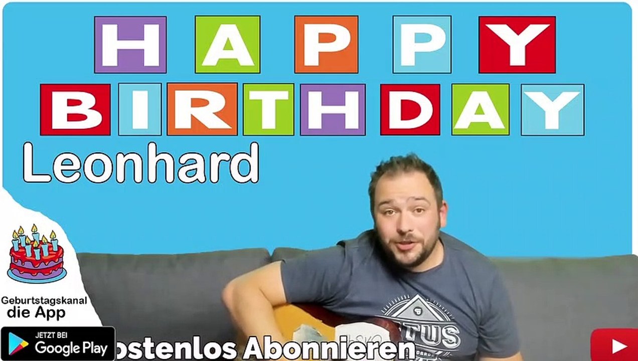 Happy Birthday, Leonhard! Geburtstagsgrüße an Leonhard