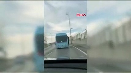 Maltepe'de minibüste tehlikeli yolculuk