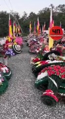 Guerre en Ukraine: le cimetière militaire de Vladikavkaz en Russie