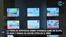 La firma de hipotecas sobre viviendas sube un 10,9% en 2022 y marca su mayor cifra en 12 años