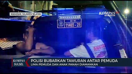Polisi Bubarkan Tawuran Antar Pemuda