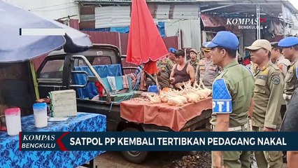 Satpol PP Kembali Tertibkan Pedagang Nakal
