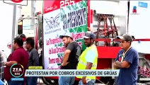 Transportistas protestan por cobros excesivos de grúas en Querétaro