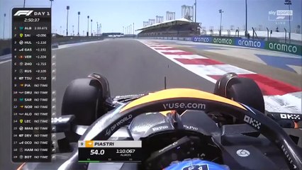 F1 2023: Day 1 testing Oscar Piastri onboard