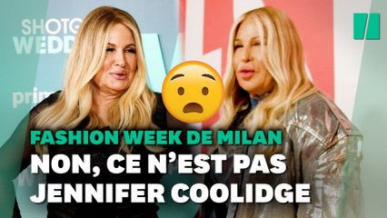 Ce double de Jennifer Coolidge a troublé la Fashion Week de Milan