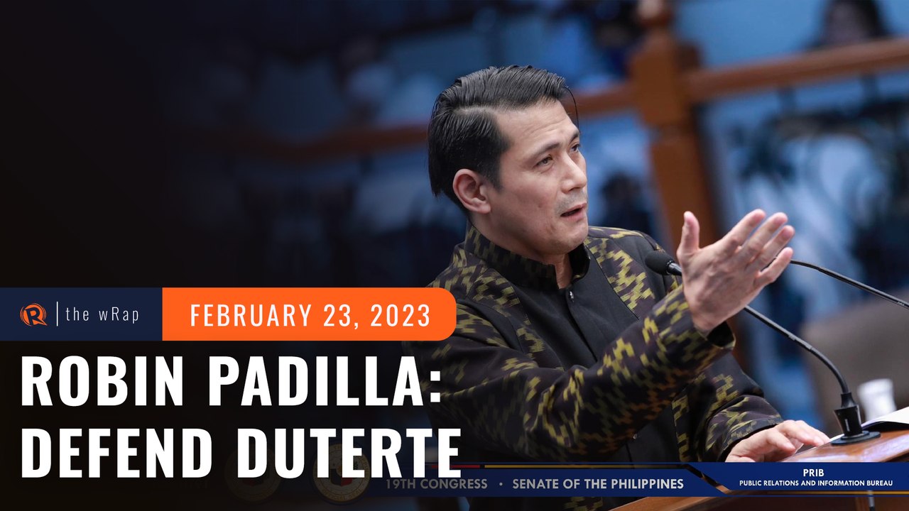 Robin Padilla calls for ‘staunch defense’ for D...