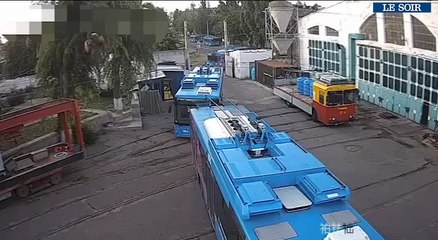 Ukraine: à Mykolaïv, le dépôt de tram a été abîmé par un tir