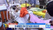 Padres de niños enfermos con dengue, claman por condiciones y atención médica en hospitales colapsados