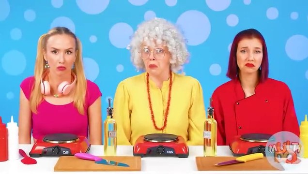 Me vs Grandma Cooking Challenge _ Parenting Hacks by Multi DO Challenge
