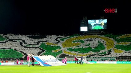 _دوبل تيفو_ رائع من جماهير الرجاء تخطف به الأنظار أمام اتحاد تواركة