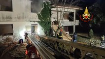 Villa Bartolomea (VR) - Salvata donna da abitazione in fiamme (23.02.23)