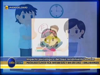 #ElDia / Capsula del Dr. Luis Verges, Impacto psicológico del bajo rendimiento escolar/ 23 febrero 2023