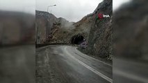 Artvin’in Farklı Bölgelerindeki Heyelan Anları Cep Telefonu Kamerasına Yansıdı!