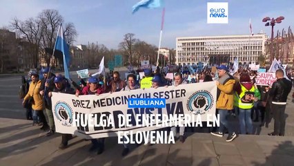 La enfermería eslovena también hace huelga por mejores salarios y más respeto a su trabajo