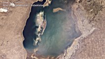 Disparition de la mer d'Aral en Timelapse