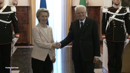 Download Video: Mattarella incontra Von der Leyen a Palermo