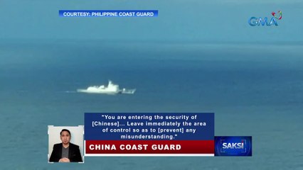Eroplano ng PCG na nag-iikot sa Ayungin Shoal, niradyuhan at pinaalis ng China | Saksi